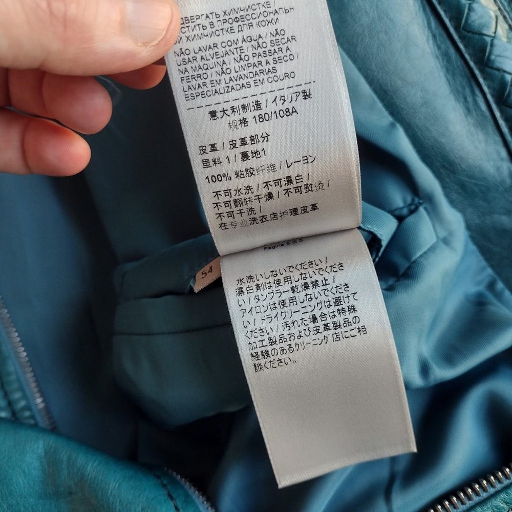 Rare AW16 Bottega Veneta Tomas Maier Leather Bomber Blouson Jacket Coat Luxury - Picture 5 of 8